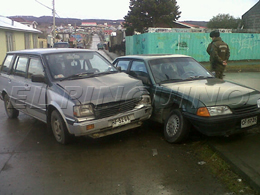 Colisión en calle Sara Braun esquina Juan Ladrilleros