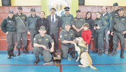 Perros adiestrados en la Escuela Baudilia Avendaño