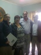 Representantes del PDC llegaron hasta Gallegos, para instalar una mesa